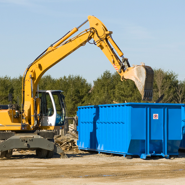 are there any restrictions on where a residential dumpster can be placed in Cannonville